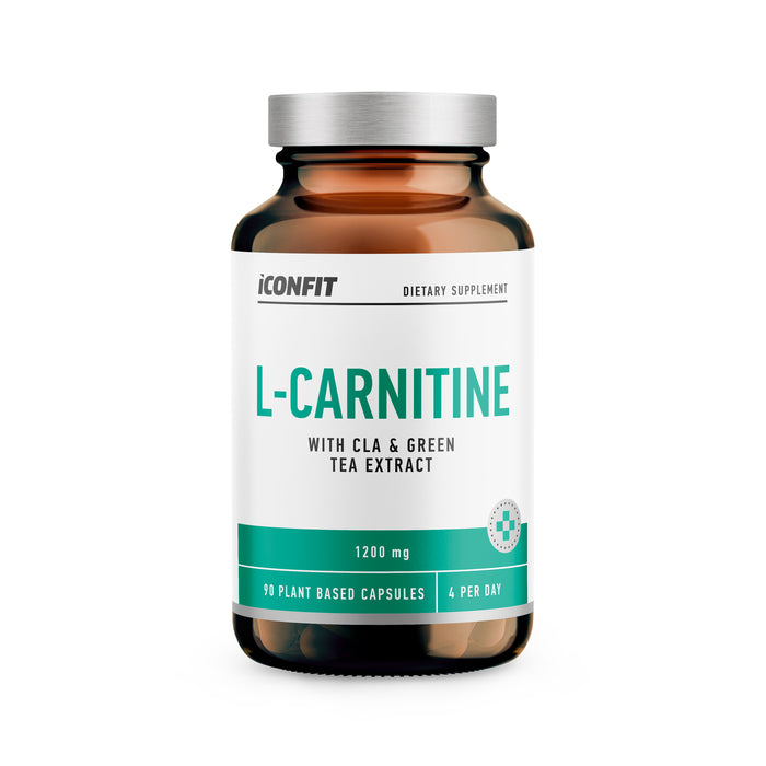 ICONFIT L-CARNITINE su CLA ir žaliosios arbatos ekstraktu (90 kapsulių)