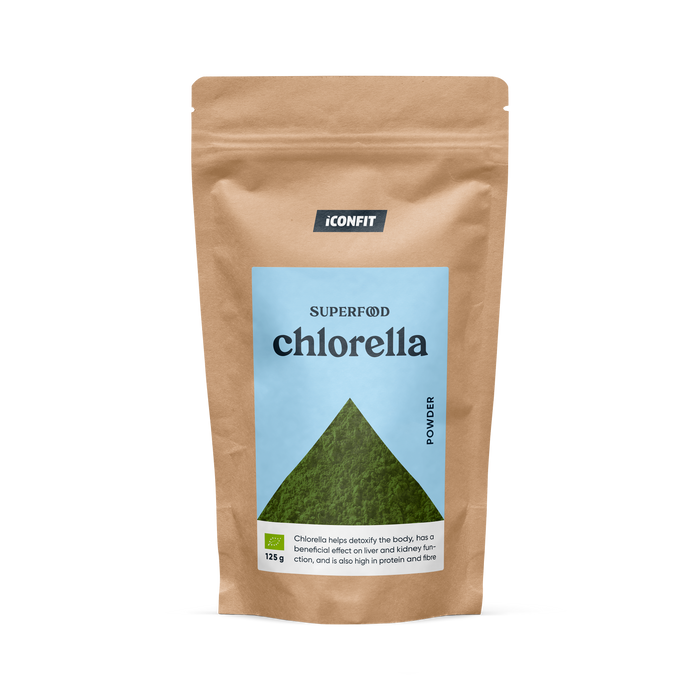 ICONFIT ekologiški chlorelos dumbliai (125g)