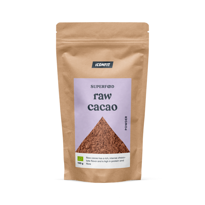 ICONFIT ekologiški kakavos milteliai RAW (150g)