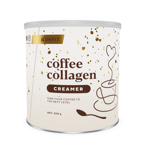 ICONFIT Coffee Collagen Creamer Vanilla 300g — 3D can, 4744130013191