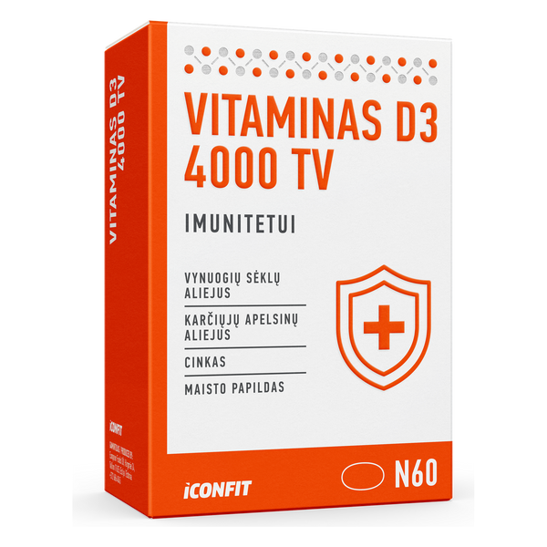 ICONFIT D3 vitaminas 4000 IU (90 kapsulių)