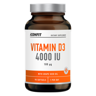 ICONFIT D3 vitaminas 4000 IU (90 kapsulių)